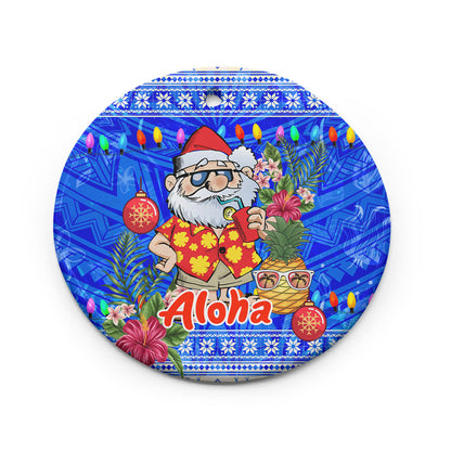 Hawaii Christmas Ceramic Ornament Aloha Mele Kalikimaka Santa Christmas Style