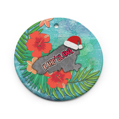 Hawaii Ceramic Ornament Christmas Kaho'olawe Island