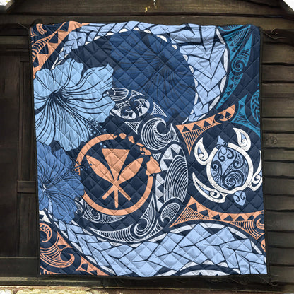 Hawaii Premium Quilt Kanaka Maoli Tribal Pattern