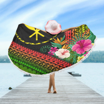 Hawaii Beach Blanket Kanaka Maoli Polynesian Pattern