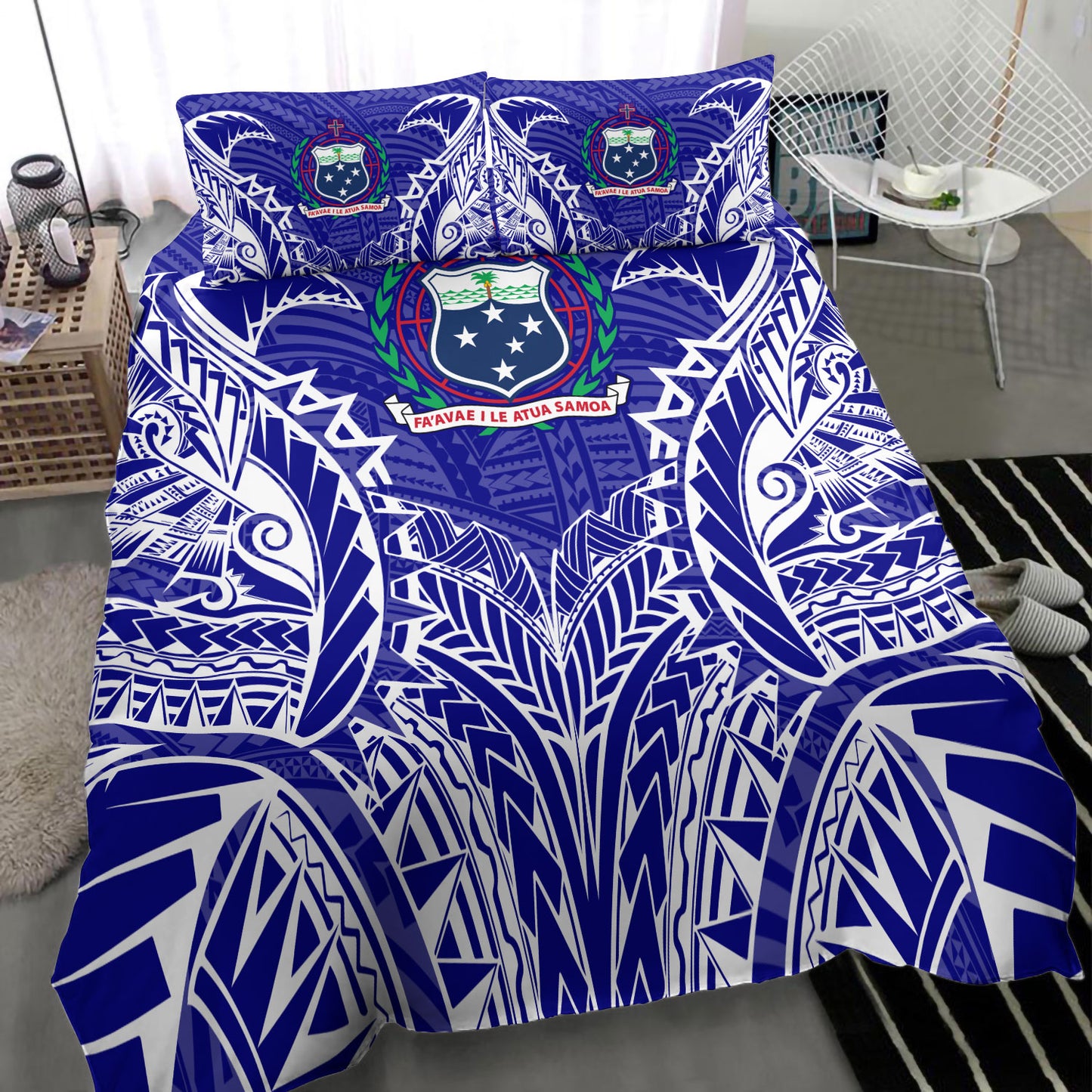 Samoa Duvet Cover Set - Samoa Coat Of Arms Premium