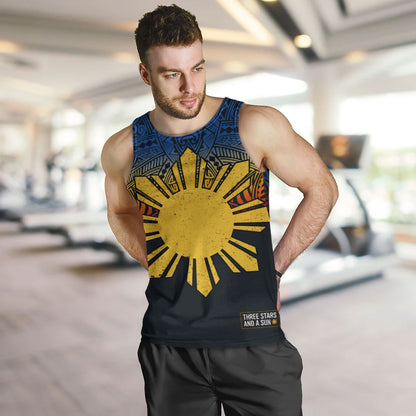 Philippines Filipinos Tank Top Philippine Pride Three Stars and A Sun