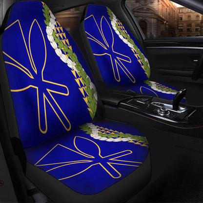 Hawaii Car Seat Covers Kanaka Maoli Puakenikeni Maile Flower Lei
