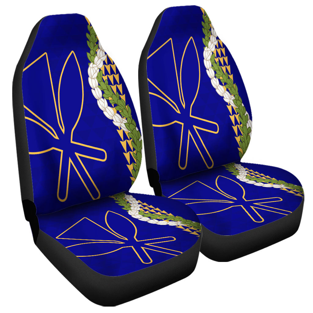 Hawaii Car Seat Covers Kanaka Maoli Puakenikeni Maile Flower Lei