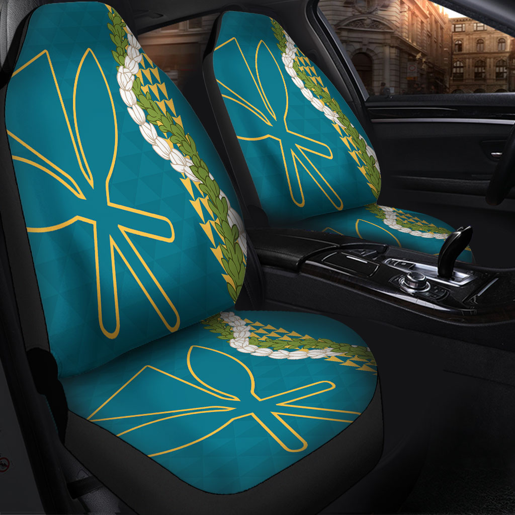 Hawaii Car Seat Covers Kanaka Maoli Puakenikeni Maile Flower Lei