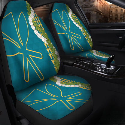 Hawaii Car Seat Covers Kanaka Maoli Puakenikeni Maile Flower Lei