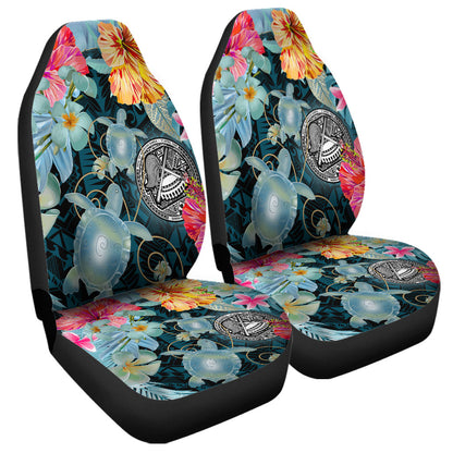 American Samoa Car Seat Covers Turtle Tropical Beach