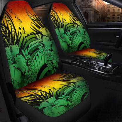 Hawaii Car Seat Covers Map Polynesian Tattoo Tropical Summer
