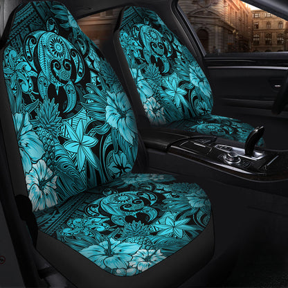 Hawaii Car Seat Covers Tribal Polynesia Sea Turtle Design Pacific Dream