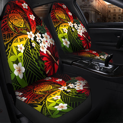 Hawaii Car Seat Covers Custom Turtle Style Reggae Tropical
