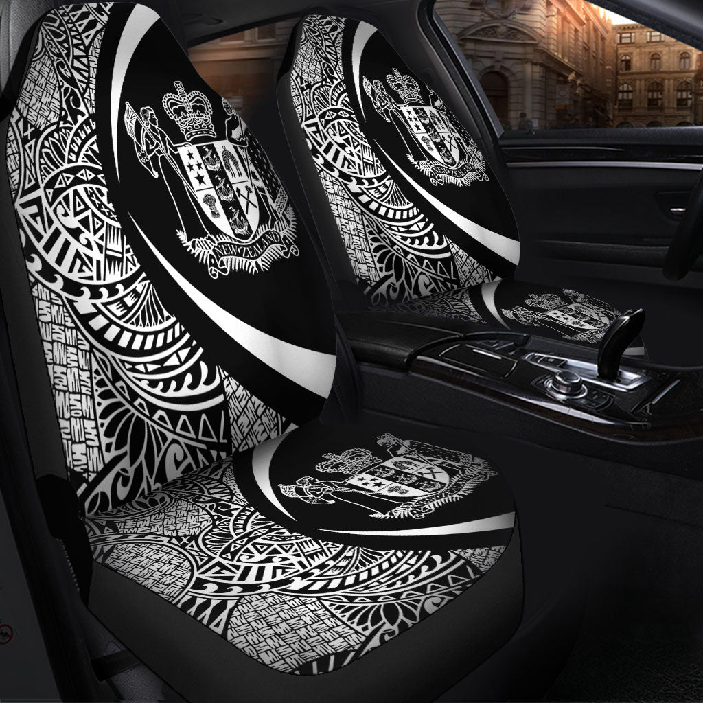 New Zealand Car Seat Covers Lauhala White Circle Style