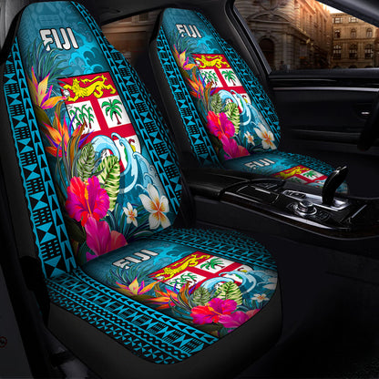 Fiji Car Seat Covers Bula Islands Wave Tropical