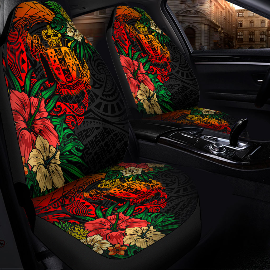 New Zealand Car Seat Covers Polynesian Coat Of Arms Tropical