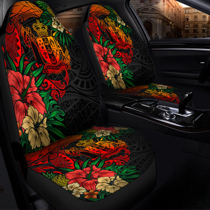 New Zealand Car Seat Covers Polynesian Coat Of Arms Tropical