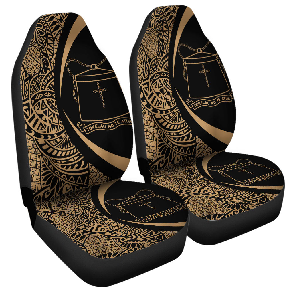 Tokelau Car Seat Covers Lauhala Gold Circle Style