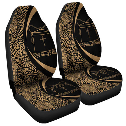 Tokelau Car Seat Covers Lauhala Gold Circle Style