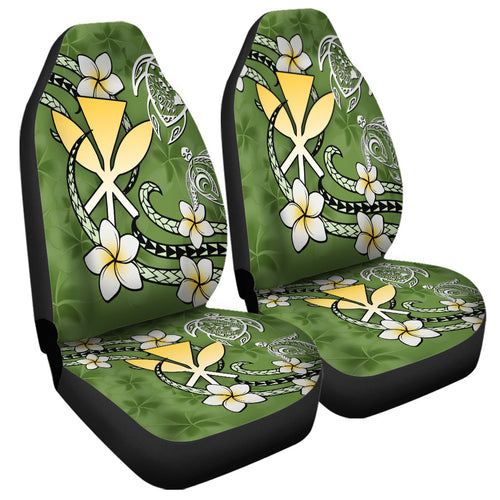 Hawaii Car Seat Covers Kanaka And Turtle Map Plumeria Polynesia