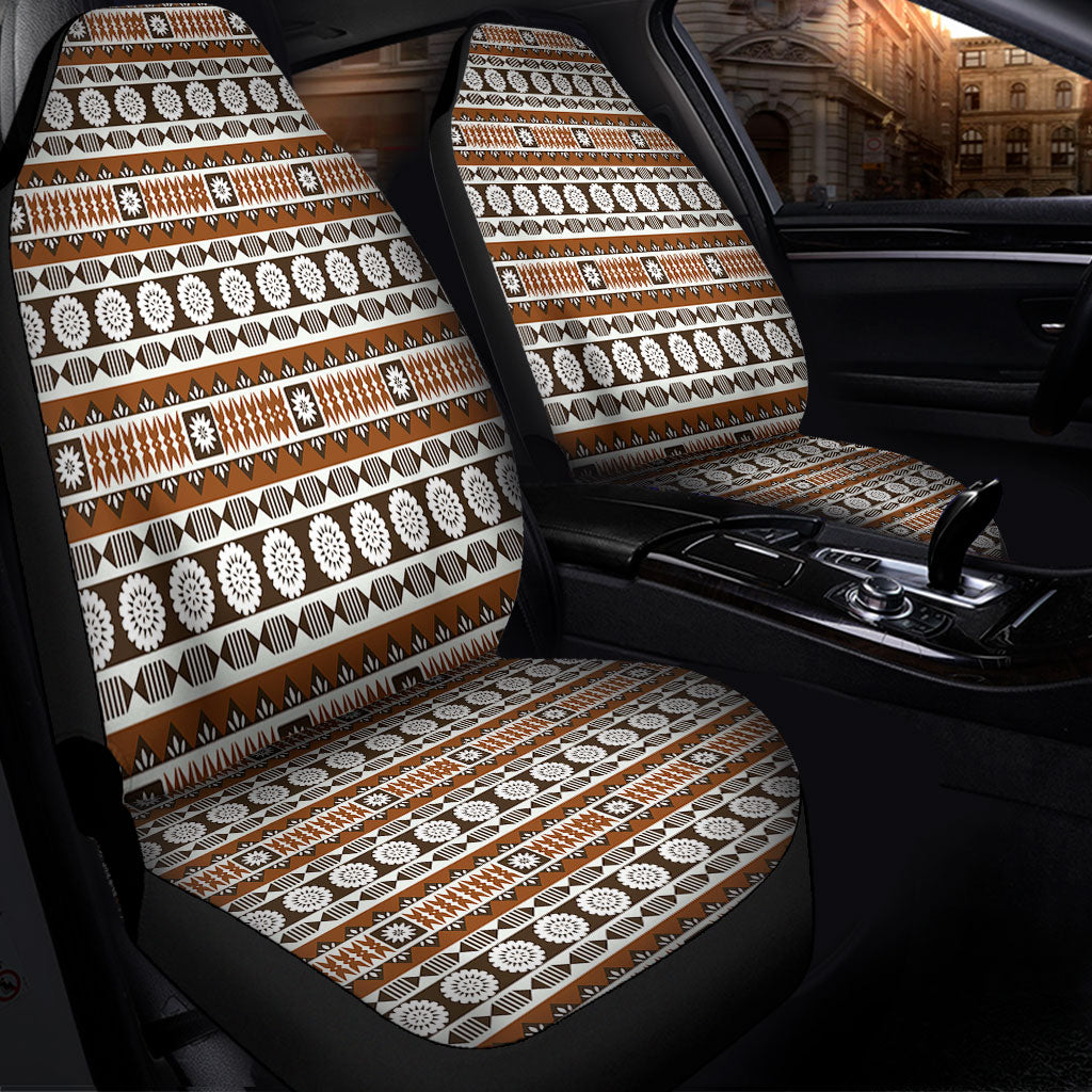 Fiji Car Seat Covers Tapa Masi Pattern