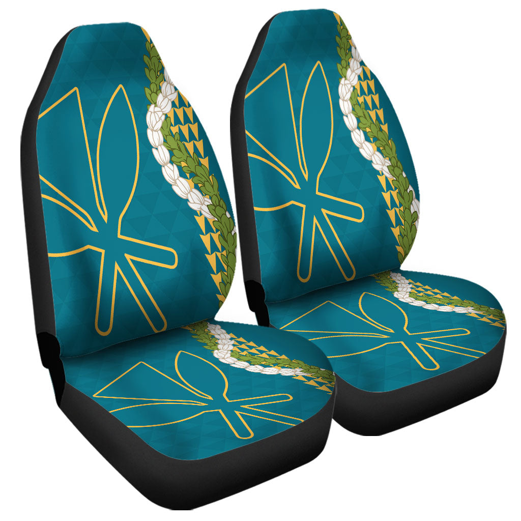 Hawaii Car Seat Covers Kanaka Maoli Puakenikeni Maile Flower Lei