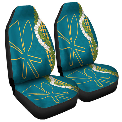 Hawaii Car Seat Covers Kanaka Maoli Puakenikeni Maile Flower Lei