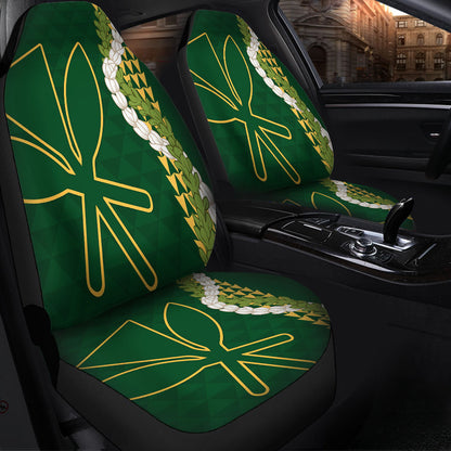 Hawaii Car Seat Covers Kanaka Maoli Puakenikeni Maile Flower Lei