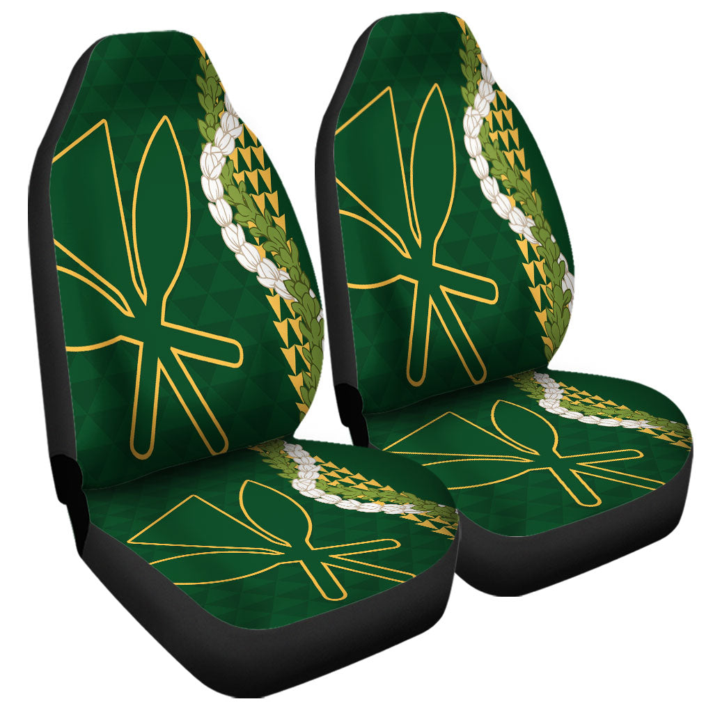 Hawaii Car Seat Covers Kanaka Maoli Puakenikeni Maile Flower Lei
