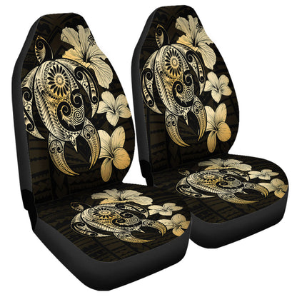 Hawaii Car Seat Covers Hibiscus Plumeria Mix Polynesian Turtle