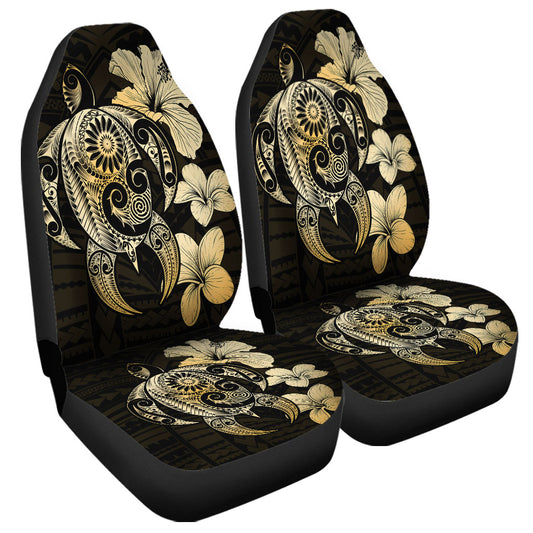 Hawaii Car Seat Covers Hibiscus Plumeria Mix Polynesian Turtle