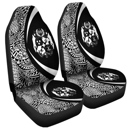 Tonga Car Seat Covers Lauhala White Circle Style