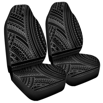 Hawaii Car Seat Covers Polynesia Pattern Gray