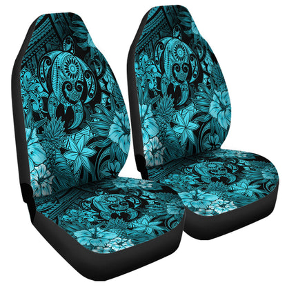 Hawaii Car Seat Covers Tribal Polynesia Sea Turtle Design Pacific Dream