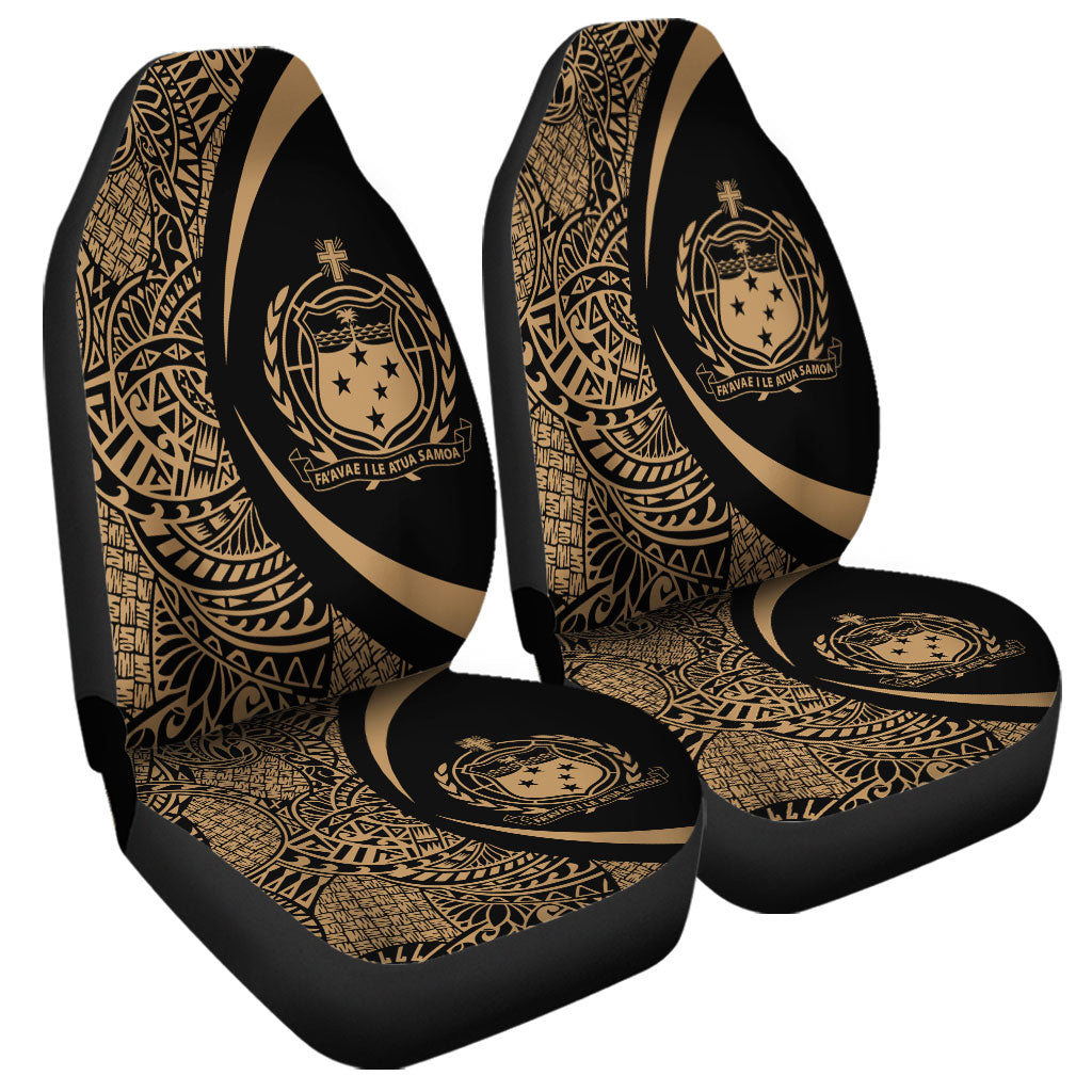Samoa Car Seat Covers Lauhala Gold Circle Style