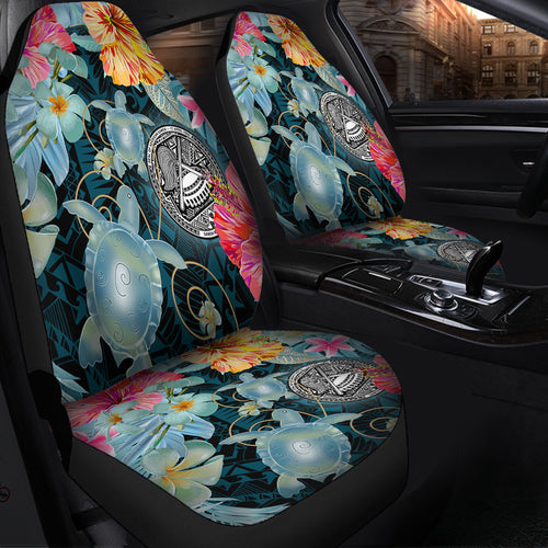 American Samoa Car Seat Covers Turtle Tropical Beach