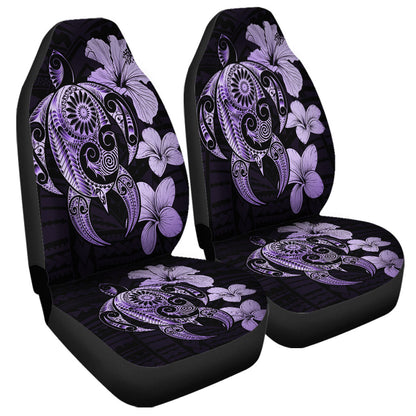 Hawaii Car Seat Covers Hibiscus Plumeria Mix Polynesian Turtle