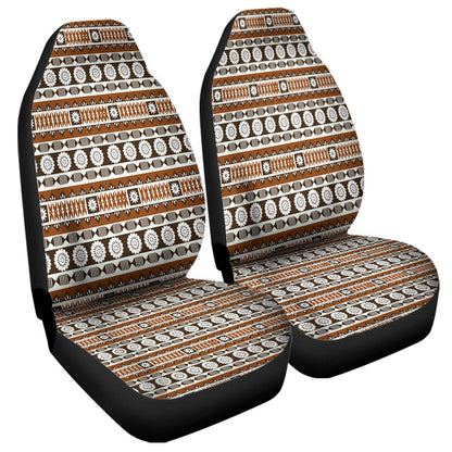 Fiji Car Seat Covers Tapa Masi Pattern