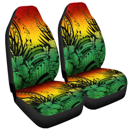 Hawaii Car Seat Covers Map Polynesian Tattoo Tropical Summer