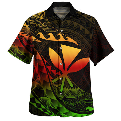 Hawaii Hawaiian Shirt Custom Kanaka Polynesian Tribal Tattoo Classic Style