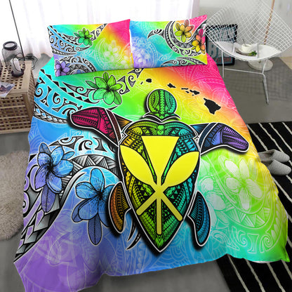 Hawaii Bedding Set Hawaii Map And Turtle Tribal Patterns