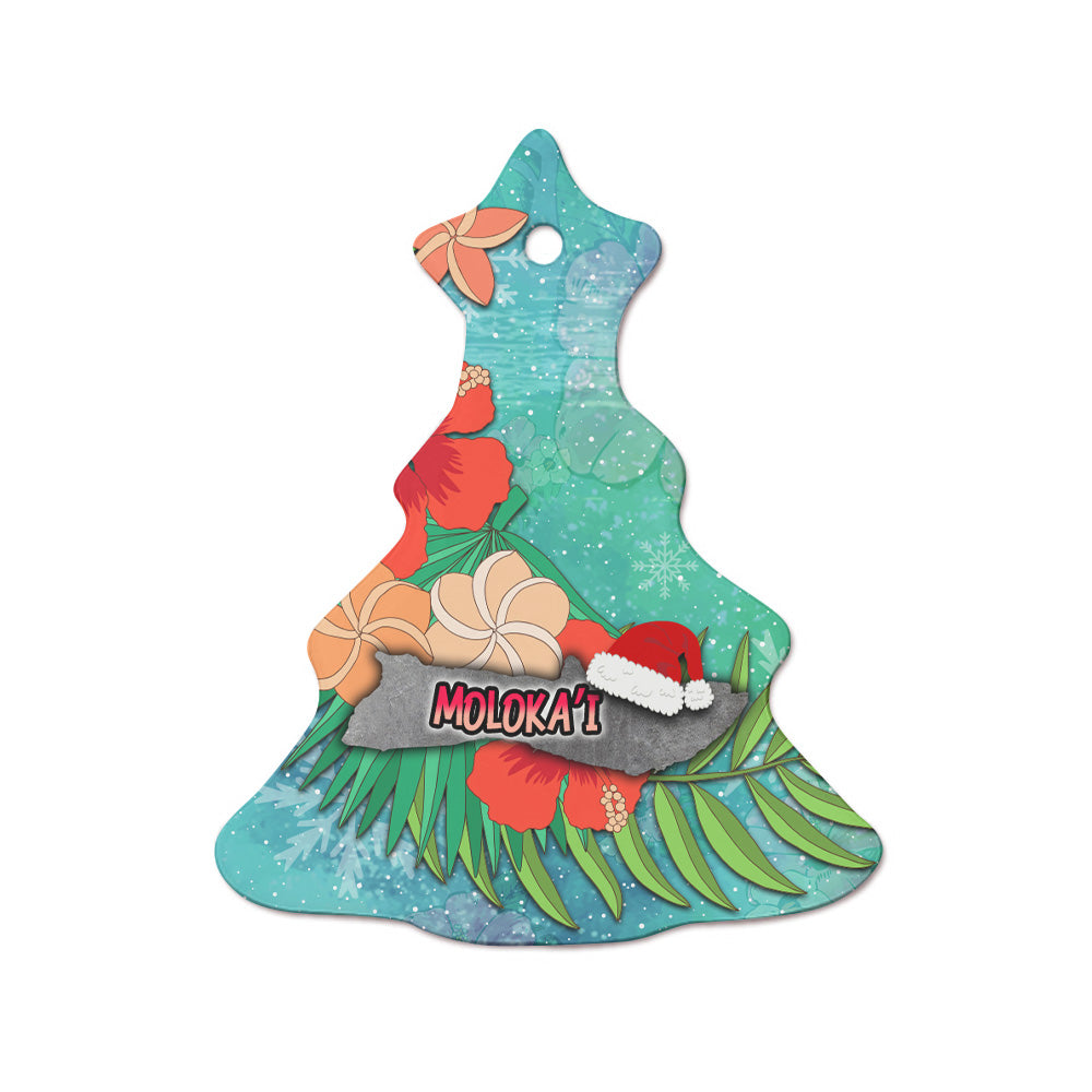 Hawaii Ceramic Ornament Christmas MolokaÊ»i Islands