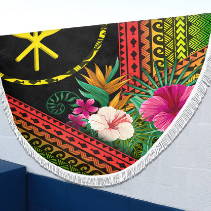 Hawaii Beach Blanket Kanaka Maoli Polynesian Pattern