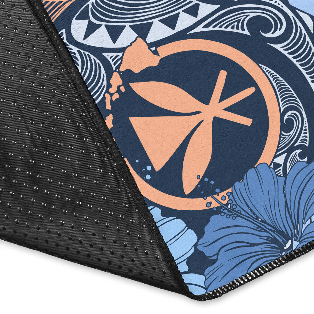 Hawaii Area Rug Kanaka Maoli Tribal Pattern