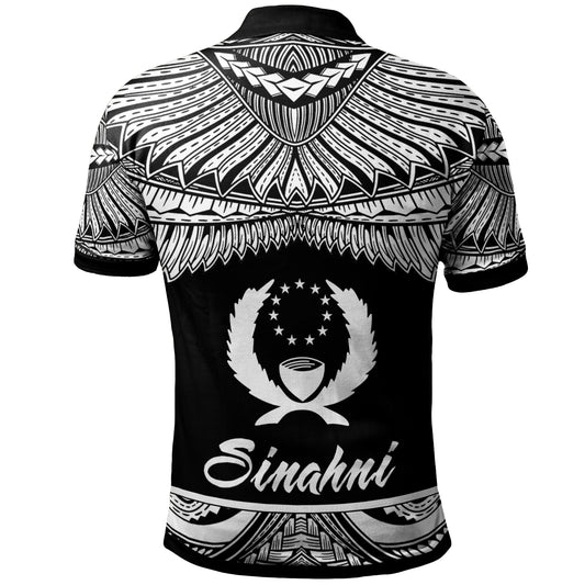 Pohnpei Polynesian Polo Shirt - Poly Tattoo White Version