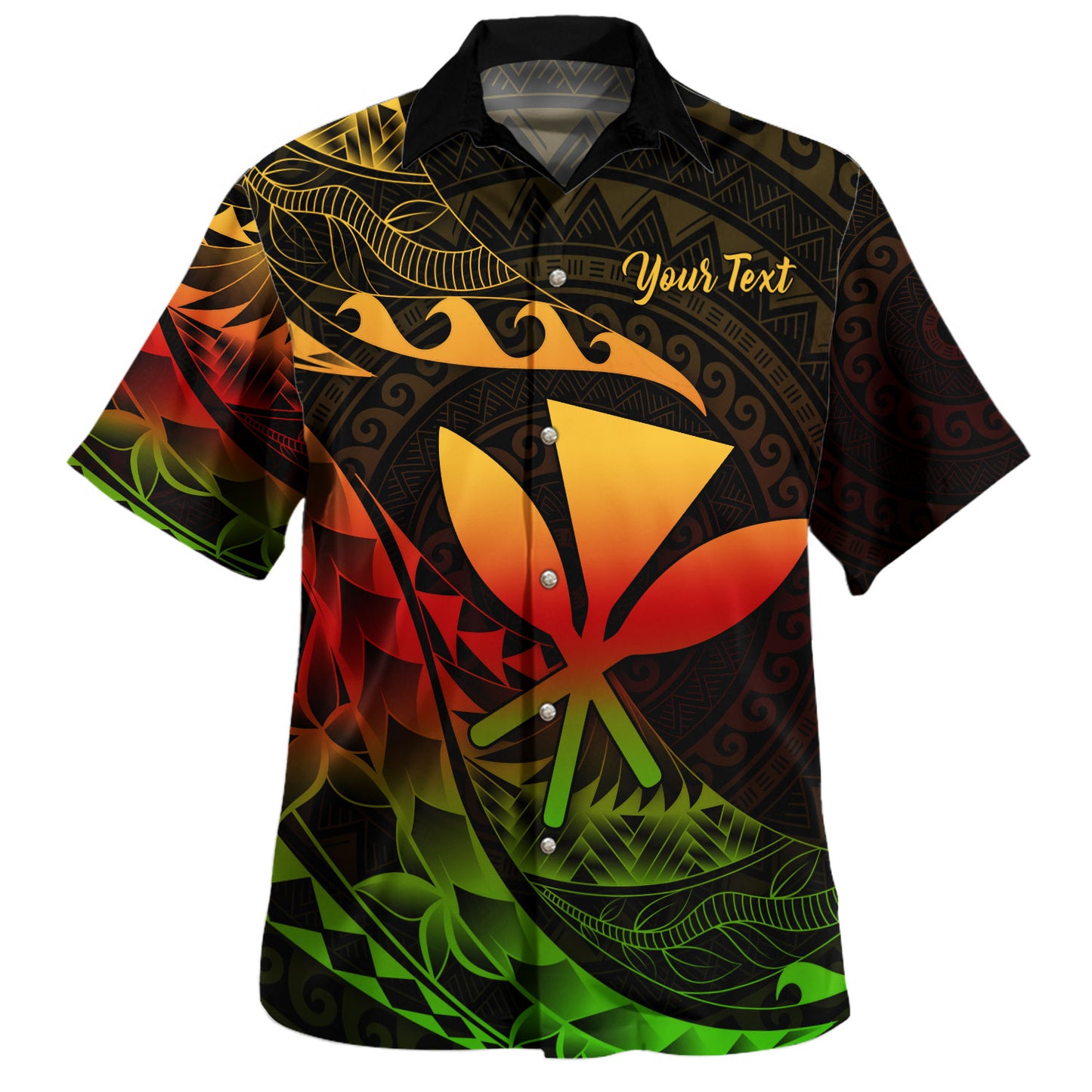 Hawaii Hawaiian Shirt Custom Kanaka Polynesian Tribal Tattoo Classic Style