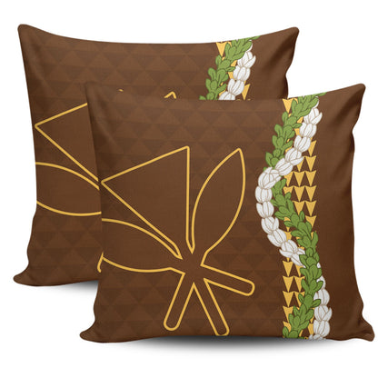 Hawaii Pillow Cases Kanaka Maoli Puakenikeni Maile Flower Lei