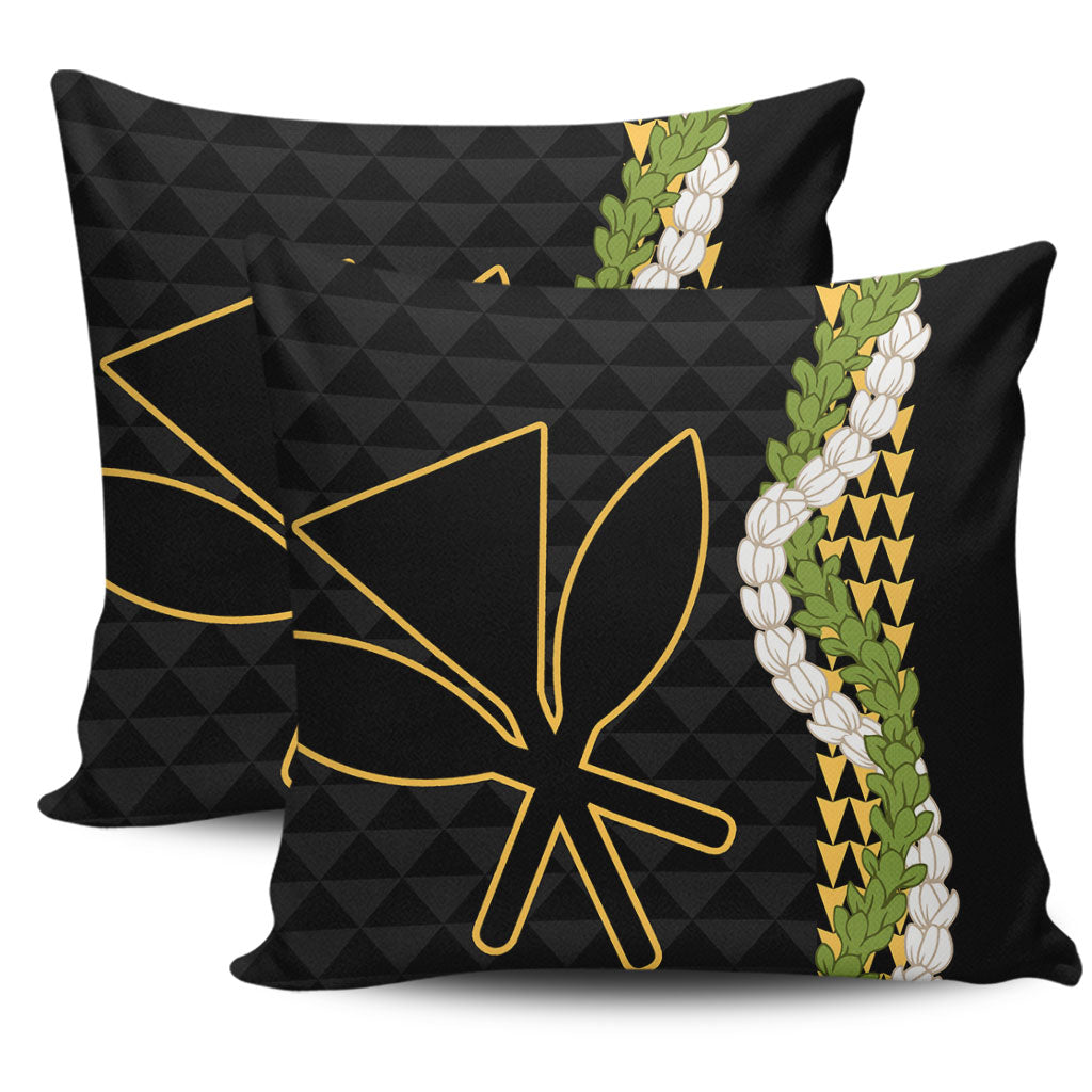 Hawaii Pillow Cases Kanaka Maoli Puakenikeni Maile Flower Lei