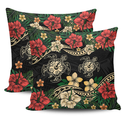 Hawaii Pillow Cases Hawaiian Map Turtle Drawing Tattoo
