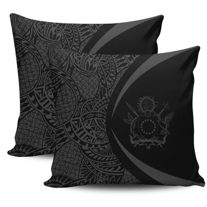 Cook Islands Pillow Cover Lauhala Gray Circle Style
