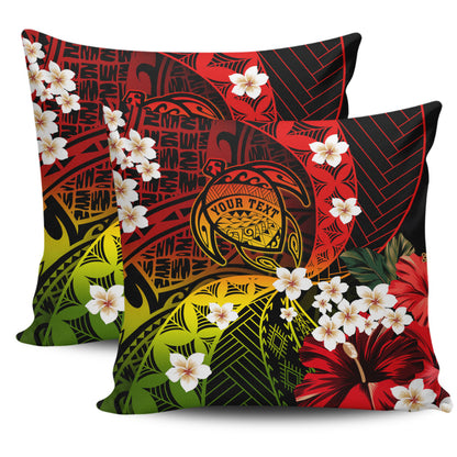 Hawaii Pillow Cover Custom Turtle Style Reggae Tropical