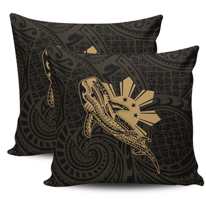 Philippines Filipinos Pillow Cover Tribal Whale Shark