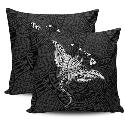 Hawaii Pillow Cases Hawaiian Map Polynesian Tribal Ray Tattoo